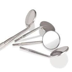 Miroirs buccaux dentaires en acier inoxydable à surface avant magnifiée, non magnétiques, 22 mm, 24 mm, tous types, toutes tailles - Product Image 1