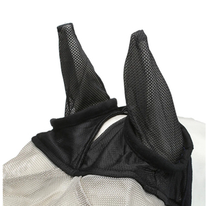 Bonnet d'oreille pour cheval respirant et personnalisé en laine peignée, écologique, coupe-vent, léger, 100 % polyester, à carreaux, avec fermeture éclair, doux pour l'équitation - Product Image 5
