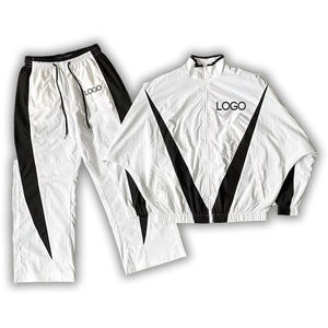 Custom Manufacturers Nylon Jacket and Nylon Tracksuit Pants Joggers 3m <b>Reflective</b> Windbreaker Sweatsuit Tracksuit for Men - Product Image 6