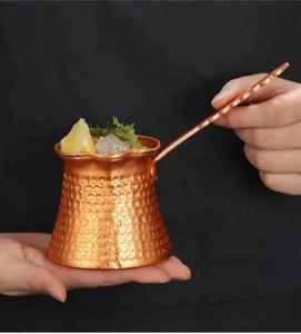 Cafetera Turca Clásica de Cobre, Dallah Ibrik, Cafetera Árabe para Espresso, Hecha a Mano, Tradicional, Regalo para Amantes del Café - Product Image 6