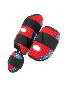 Protège-tibias de baseball en gel-à-coque rouge, réglable, respirant, rembourré en mousse, pour l'entraînement au softball - Product Image 1
