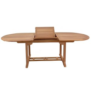 Outdoor <b>Extendable</b> Solid Teak <b>Wood</b> Rectangle <b>Dining</b> <b>Table</b> Waterproof Eco-Friendly Modern Design for Garden Patio - Product Image 1