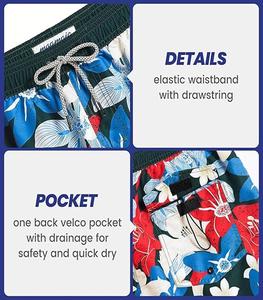 Shorts de Baño para Hombre, Sostenibles, con Cintura Elástica y Cordón Ajustable, de Secado Rápido, Corte Clásico, Color Personalizado, Estampado Completo - Product Image 3