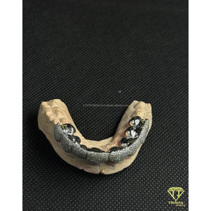 Fully Iced VVS Moissanite Diamond Cut Grillz for Men Custom 925 Sterling Silver Hip Hop Tooth Caps by Trisha Jewels - Product Image 4