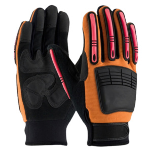 High Quality Amara Mechanic Working Gloves Reinforced Synthetic Leather Impact Cut Resistant Personal Protective Hand Safety - Product Image 3