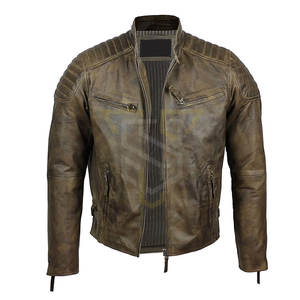 เสื้อแจ็คเก็ตหนังผู้ชายไซส์ XL คุณภาพสูง รุ่นใหม่ล่าสุด ผ้าถักเนื้อบางเบา ซิปแบบตั้ง ระบายอากาศได้ดี ผลิตจากโพลีเอสเตอร์ เหมาะสำหรับฤดูหนาว - Product Image 6