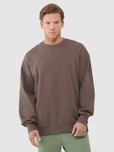 Sweat-shirt à col rond coupe classique pour homme ASOS, couleur vert sauge uni, tricoté, décontracté - Product Image 2