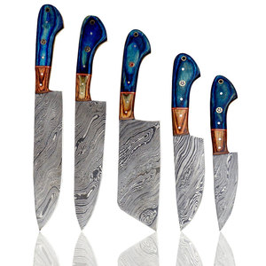 Professional Grade Damascus Steel <b>Kitchen</b> Knife Set With Comfortable Handles For Home <b>Kitchen</b> And Dining Use - Product Image 2