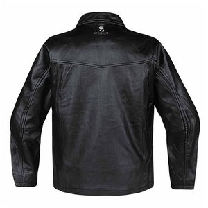 Blouson Bomber Homme en Cuir Véritable Coupe Slim Hiver Décontracté avec Logo Personnalisé Style Urbain Tendance Moto avec Poches - Product Image 4