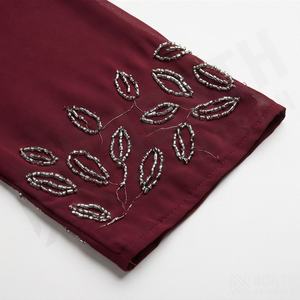 Abaya Traditionnelle Musulmane pour Femme, Vente en Gros, Couleur Personnalisable, Manches Longues, Double Robe Ouverte sur le Devant, Tissu Lourd et Élégant - Product Image 5