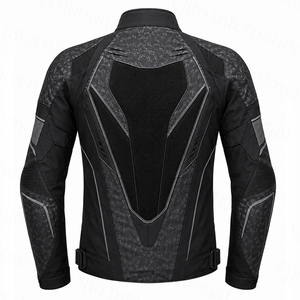 Chaqueta de Motociclista Deportiva con Paneles Reforzados ODM, Textura de Carbono, Malla Transpirable, Carcasa Protectora Ligera, Reflectante, de Cordura - Product Image 3