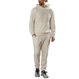 กางเกงวิ่งขายาวผ้าคอตตอนขนแกะสำหรับผู้ชายกางเกงวิ่งแบบขากว้างทรงตรงเอวสูงกำหนดได้เองสินค้าส่งออกใหม่ - Product Image 2