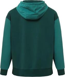 เสื้อฮู้ดดี้ผู้ชายสีเขียวป่าคุณภาพสูง แขนยาว ผ้าฝ้าย สวมใส่สบาย สไตล์ลำลอง สปอร์ต สตรีทแวร์ มีกระเป๋า - Product Image 2