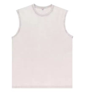 Camisetas sin mangas de algodón pesado con logo personalizado, lavado ácido, corte holgado, para gimnasio y entrenamiento, para hombre, con MOQ bajo - Product Image 4