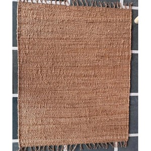 Geometric Natural Jute Area Rug Handwoven Solid Color Modern Living Room Bedroom Floor Carpet Durable Decor PET Friendly Extra - Product Image 4