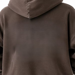 Premium Men Oversized <b>Fleece</b> <b>Zipper</b>-Up Hoodie Heavyweight Streetwear Vintage Fade Relaxed Fit Winter Fashion Pocket - Product Image 6