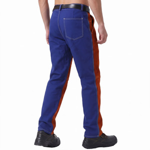 High Quality Flame Retardant Cow <b>Split</b> Leather Welding <b>Trouser</b> Level a Protection Regular Fit Heavy Industrial Safety 500C-1000C - Product Image 6