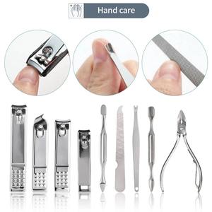 Manicure Pedicure Set Stainless Steel <b>Nail</b> Clippers Cuticle Nipper Dead Skin Scissors Cleaning Grooming <b>Nail</b> <b>Tool</b> Feet Toenail - Product Image 4