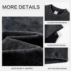 Camisetas de Tirantes para Hombre, Personalizadas con Logotipo, Transpirables, Bordadas, Ajustadas, Lisas, para Entrenamiento, Mezcla de Poliéster/Algodón, para Gimnasio, Precio de Fábrica - Product Image 4