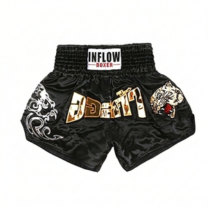 Pantalones Cortos de Muay Thai Personalizados, Ropa Deportiva Transpirable para Entrenamiento, Pantalones Cortos de Muay Thai para Hombre, Ropa Ligera para Entrenamiento de Kickboxing - Product Image 5