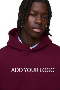 450GSM Heavyweight Maroon Fleece Hoodies Hombres Logotipo personalizado Streetwear Sudadera Canguro Bolsillo OEM Ropa de invierno Fabricante - Product Image 3