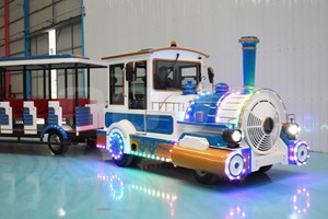 Tren Turístico sin Rieles Nova Rides de 58 Asientos, Diseño Occidental, Diésel, Alcance de 300 km, Equipo de Parque de Atracciones - Product Image 6