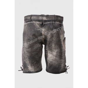 Lederhosen courts pour hommes, décontractés, écologiques, en cuir de vache véritable bavarois allemand, unis, personnalisables, imperméables - Product Image 6