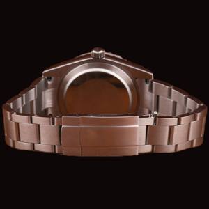 Reloj de Hombre de Alta Calidad, Colección Roja, Esfera Redonda, Bisel con Diamantes Moissanite, Acero Inoxidable, Atractivo Regalo Personalizado para Él - Product Image 3