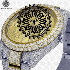 Montre de luxe pour homme Charm Jewells, boîtier carré en acier inoxydable, cadran de 40 mm, bracelet de 20 cm, mouvement mécanique, résistance à l'eau 10 bars, automatique - Product Image 3
