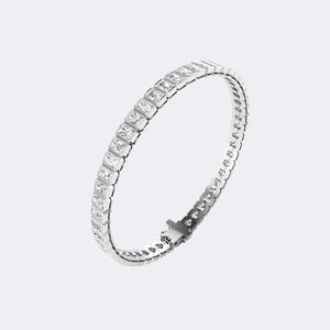Pulsera de tenis con diamantes de corte radiante y engaste de bisel, joyería elegante y lujosa, accesorio de moda para uso diario, regalo para mujer - Product Image 6