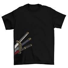 เสื้อยืดแขนสั้นพิมพ์ลายอนิเมะญี่ปุ่น Demon Slayer สำหรับผู้ชายพิมพ์ดิจิตอล