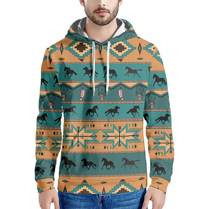 Men's Winter Fleece Hoodie Pullover Thick Embroidery Wholesale Fleece Anti-Shrink Knitted Heavyweight Bleach Wash Cotton Hoodie - Product Image 4