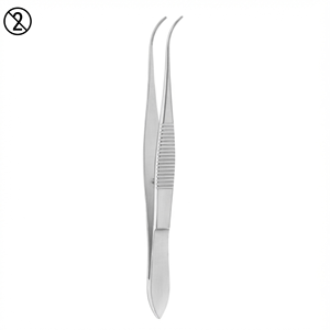 Pinzas de Curar Puncionales Desechables de Un Solo Uso, Delicadas, Curvas, de Acero Inoxidable, Instrumento Quirúrgico Médico para el Cuidado de Heridas - Product Image 6