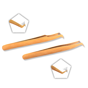 Pinzas de Acero Inoxidable de Calidad Confiable para Extensión de Pestañas, Precisión Extrema, Ultraligeras, Edición Limitada - Product Image 1