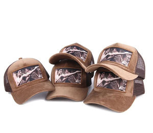 Casquette de baseball trucker unie en sergé de coton avec logo personnalisé de haute qualité, ajustement flexible et fermeture snapback - Product Image 4