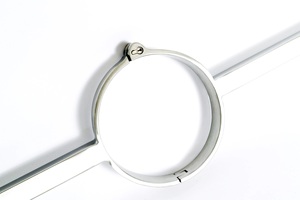 Stainless Steel Mirror-Polished Skin-Safe Custom-Design <b>Bondage</b> Pillory Handcuffs and Neck Lock for BDSM Play Restraints - Product Image 2