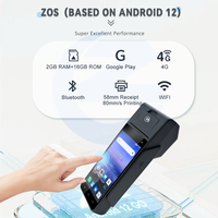 Terminal POS Z90 ZOS 5.5" Appareil Bancaire Commercial avec Imprimante et Système Point de Vente