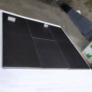 Baldosas de Granito Negro Absoluto Stone International de 24x24 para Encimeras - Diseño Moderno Pulido con Garantía de por Vida en Oferta - Product Image 1