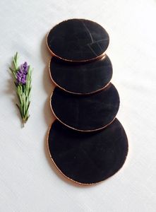 Resin Coffee <b>Coasters</b> – Decorative and Functional Design Artisan Resin <b>Coaster</b> <b>Set</b> – Premium Handmade Gift Idea - Product Image 3