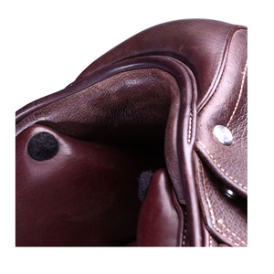 Selle de dressage en cuir véritable, style anglais, logo personnalisé, haute qualité, confortable pour les chevaux - Product Image 6