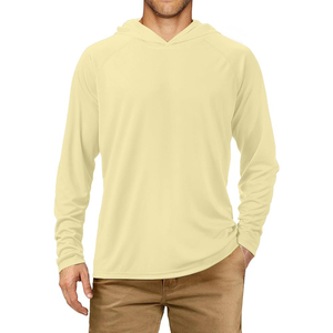 Vêtements de pêche sportifs unisexes en polyester et spandex, personnalisables avec logo, à séchage rapide et respirants, avec capuche. - Product Image 1