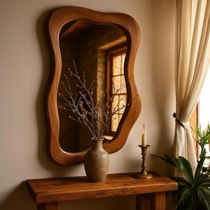 Heritage Craft Resin Wood Wall <b>Mirror</b> Luxury Handmade <b>Frame</b> <b>Mirror</b> for Classic and Contemporary Wall Decor - Product Image 1