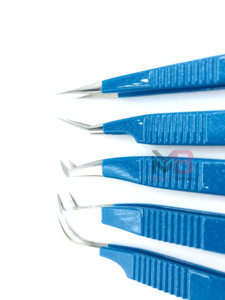 Pinzas para Pestañas de Acero Inoxidable Antiestáticas de Marca Privada con Punta de Fibra, Logotipo Personalizado, Pinzas para Extensión de Pestañas de Volumen - Product Image 4
