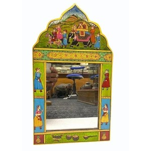 Handcrafted Sheesham Wood Carved <b>Mirror</b> Frame - Wholesale B2B - Product Image 2