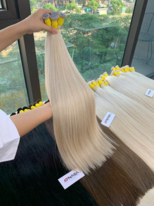 Prix de gros Extensions de cheveux en vrac Soyeux et sans perte Double noyade 100 grammes Toutes les couleurs 24 pouces - Product Image 2