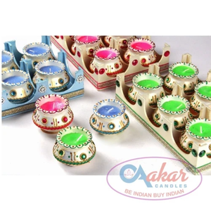 Bougie Chandra Kalash TC 109 par Aakar pour la Pooja religieuse, la décoration de la maison et des festivals - Product Image 4