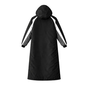 High Quality OEM Men's Long Swim Parka Black Waterproof Windproof Thermal <b>Lined</b> Hooded <b>Coat</b> Swimmers Training Outdoor Use - Product Image 4