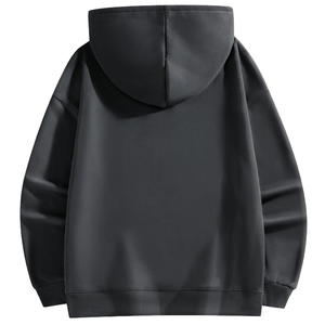 Sudadera con capucha informal para hombre, de corte holgado, manga larga, con bolsillo canguro y cordón ajustable. - Product Image 4