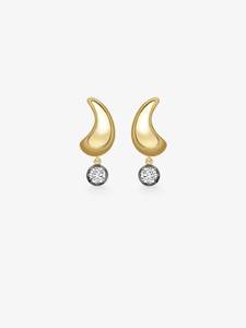 2 Cut Dangle Drop Earring Prong Set Solitaire <b>Push</b> Back Georgian Blackened Pair 14K 18K Solid Gold IGI Certified Lab Grown - Product Image 6