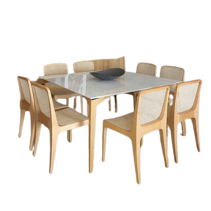 Premium Luxury Home Furniture Restaurant Set Juego de comedor de madera para café Restaurante y comedor Direct Factory - Product Image 1